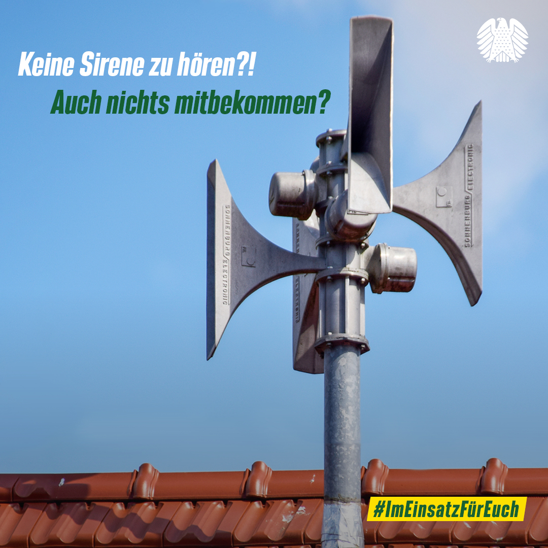 „Keine Sirene zu hören!?“ Warnungen in Deutschland verbessern!